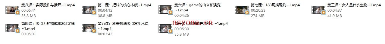 极速吸引《吸引流认知课》8节