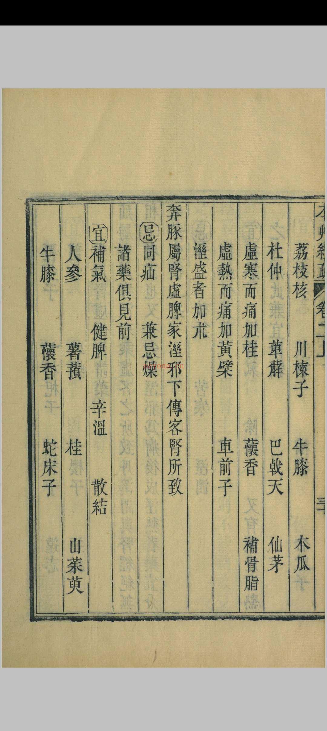 神农本草经疏