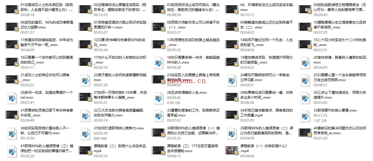 男哥《成功人士遵循的因果论》完结