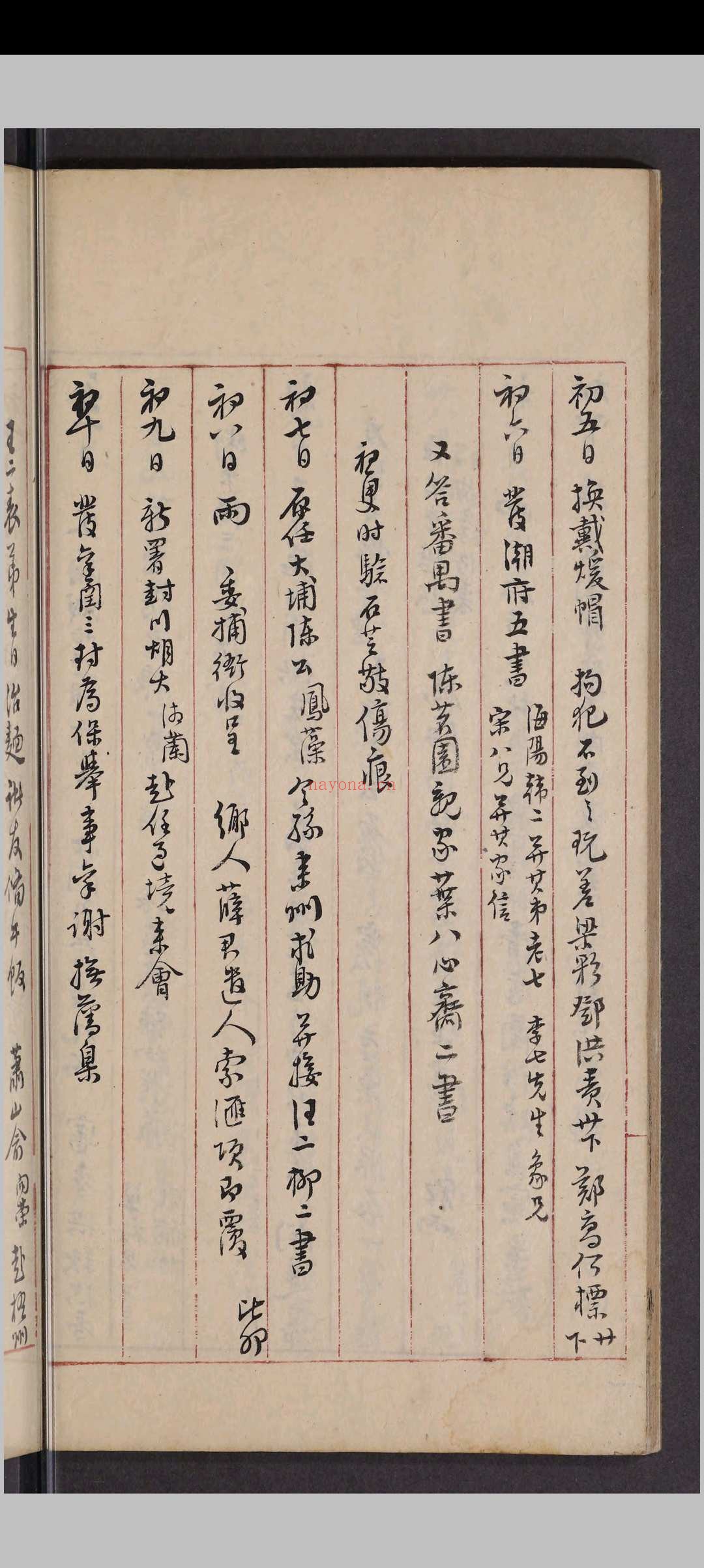 雷州公日记.不分卷.宗圣垣.清