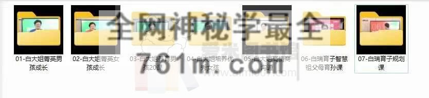 白瑞老师课程合集(24年整理七合一全集)