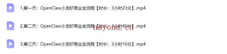 OpenClaw小龙虾商业直播课,快速抢占自动化红利【Ag-0249】