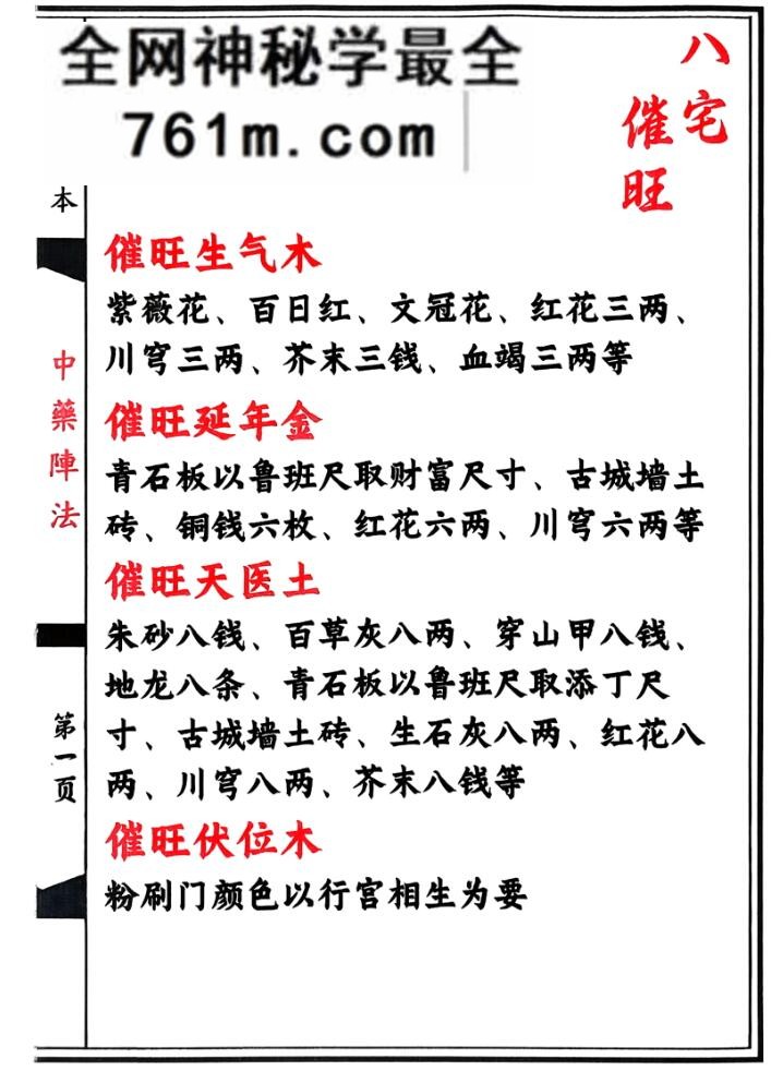 《中药阵法》