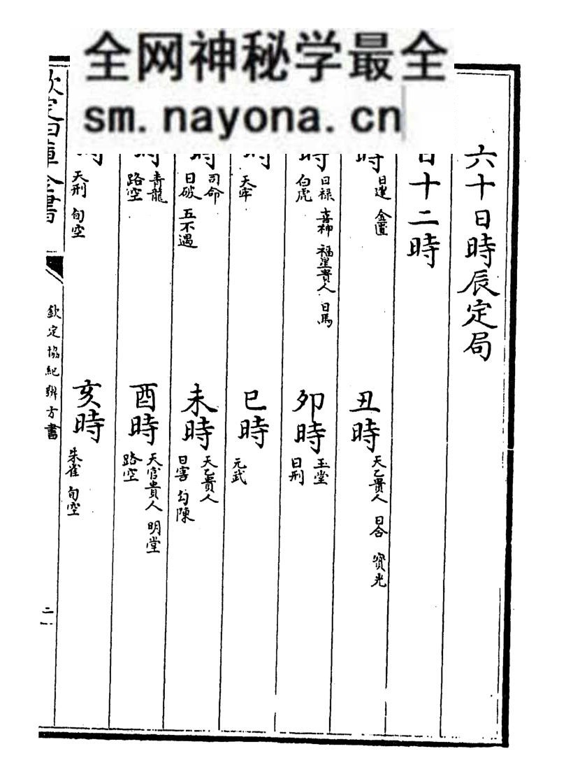 《六十日时辰定局》(52单页) PDF电子版下载