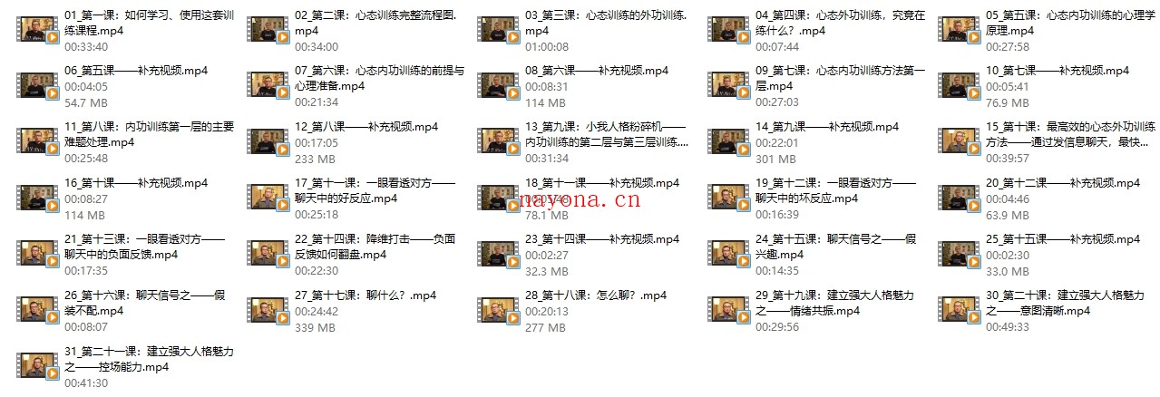 (老景)强大心态训练—训练方法课(红卡片)31节