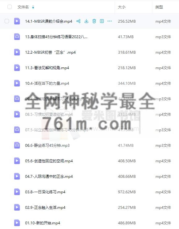 孙玉静《正念减压8周课程(MBSR)》