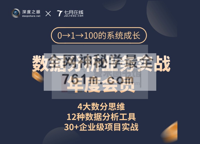 深度之眼-数据分析业务实战