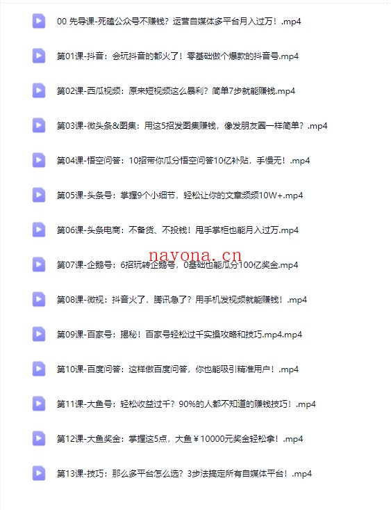 零基础做出赚钱的多平台自媒体【Bb-0145】