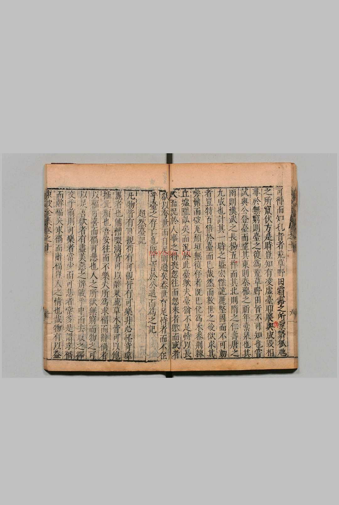东坡先生全集 75卷 东坡先生年谱1卷 苏轼(宋)王宗稷(宋)清邵长衡重订 明刊本