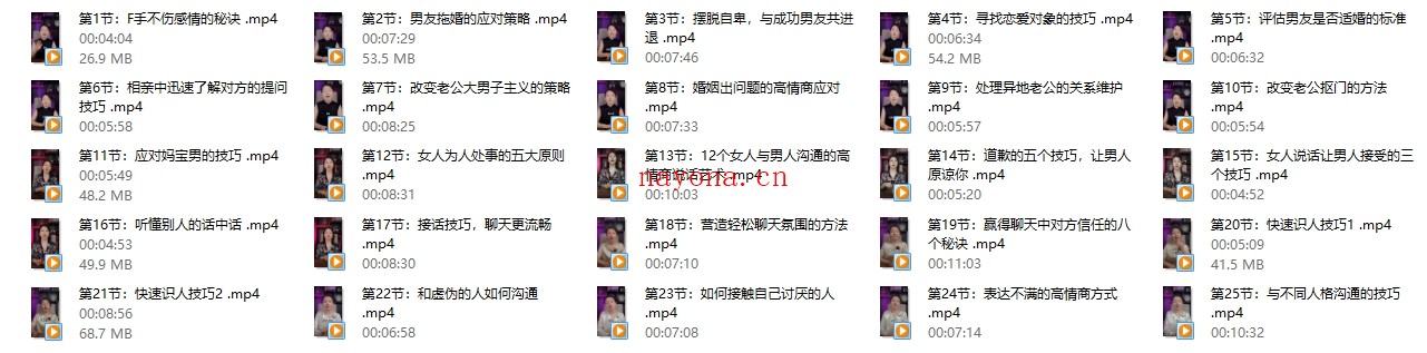 耿爷《女性高情商密码》女性逆袭实操课