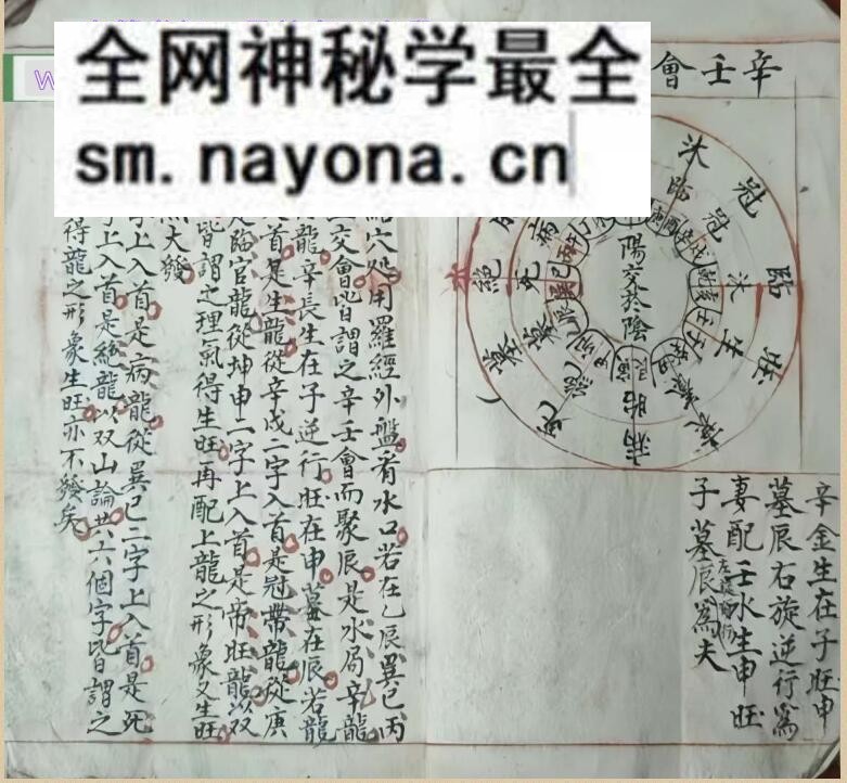 风水古籍《阴阳生死图》清代风水名师秘传地理珍本