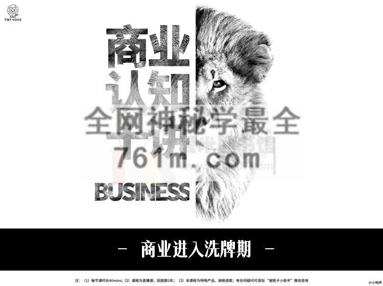 谢胜子-商业认知十讲