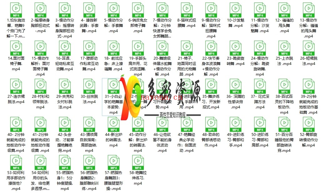 言爱社系列艳舞花招私房大课--顶级性感舞娘教你艳舞前戏花招