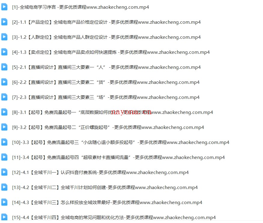 【仲学汇】全域电商粗暴玩法系统精品课【Bf-0024】