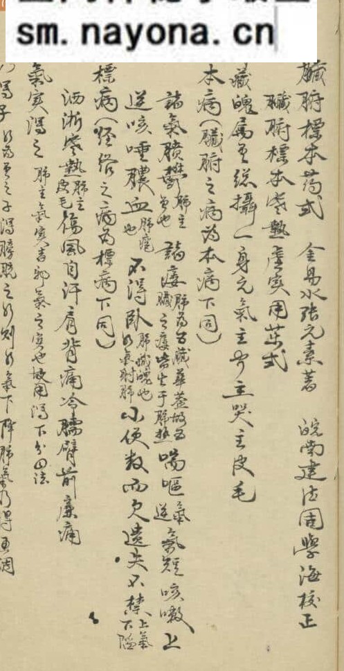 《脏腑标本药式》