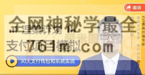 游善朱哥《 支付项目模拟课【30节】》