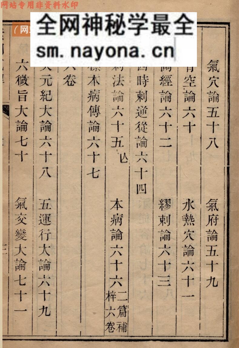 中医古籍《黄帝素问直解》