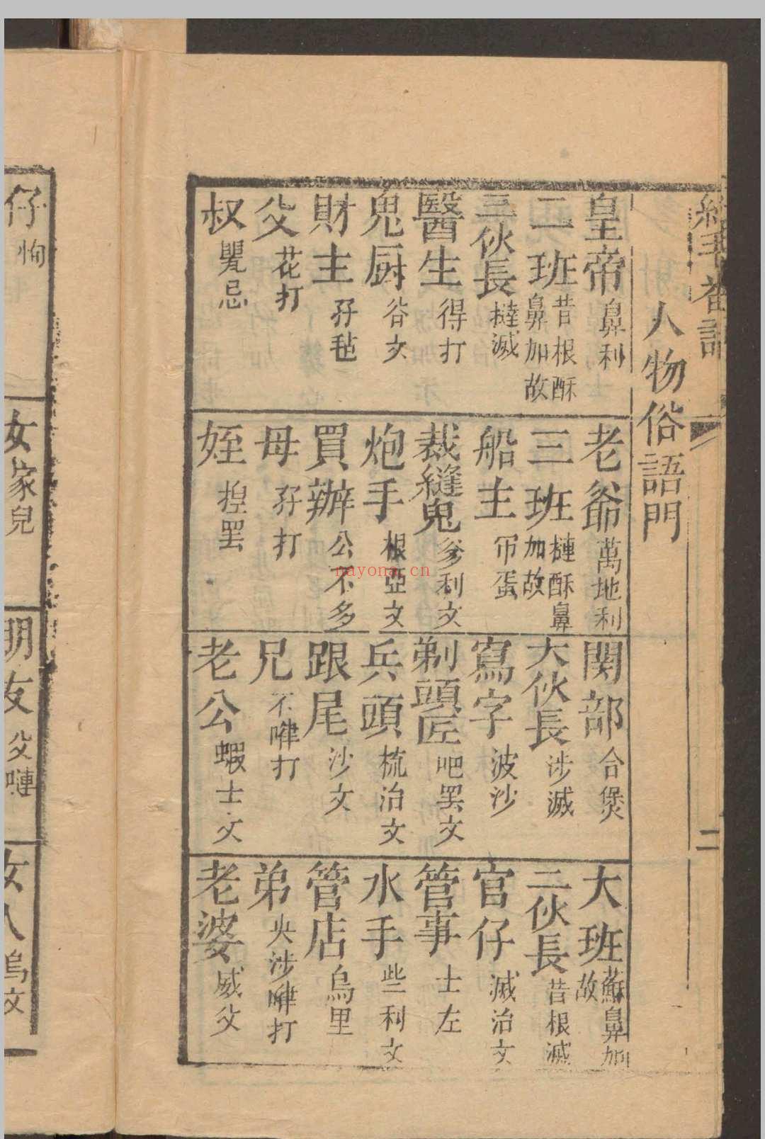 红毛番话贸易须知