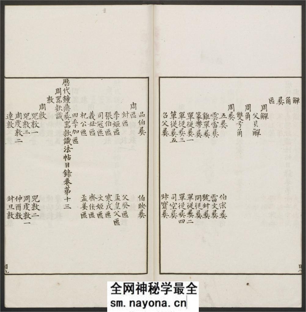 历代钟鼎彝器款识法帖.20卷.宋薛尚功撰.民国24年.海城于氏景印明崇祯朱氏刻本 - 第20页预览图