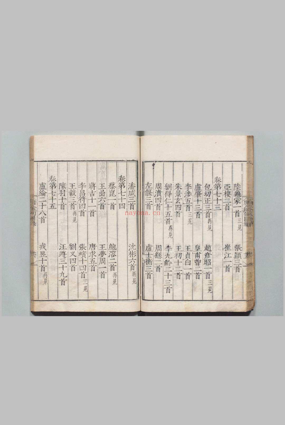 万首唐人绝句 七言75卷 洪迈(宋)刊本 ,明 , 德星堂