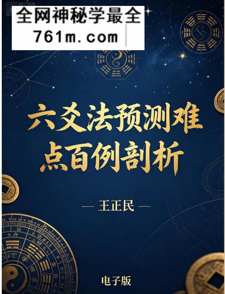 王正民《六爻法预测难点百例剖析》