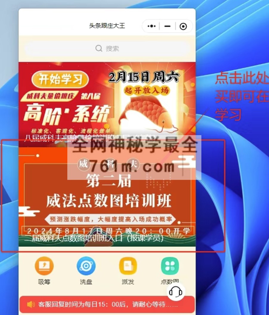 第二届威科夫点数图培训班课程回放(更高阶、更系统、更易学)-48节