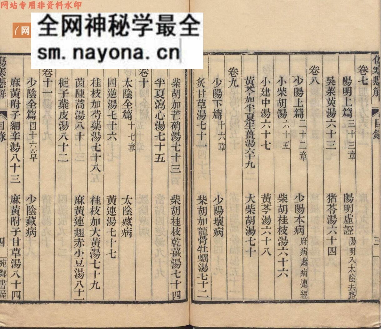 中医伤寒古籍《伤寒悬解》黄元御