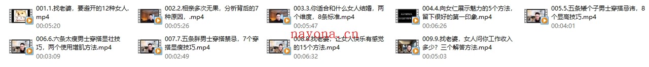 昂导《单身男人找老婆痛点课》