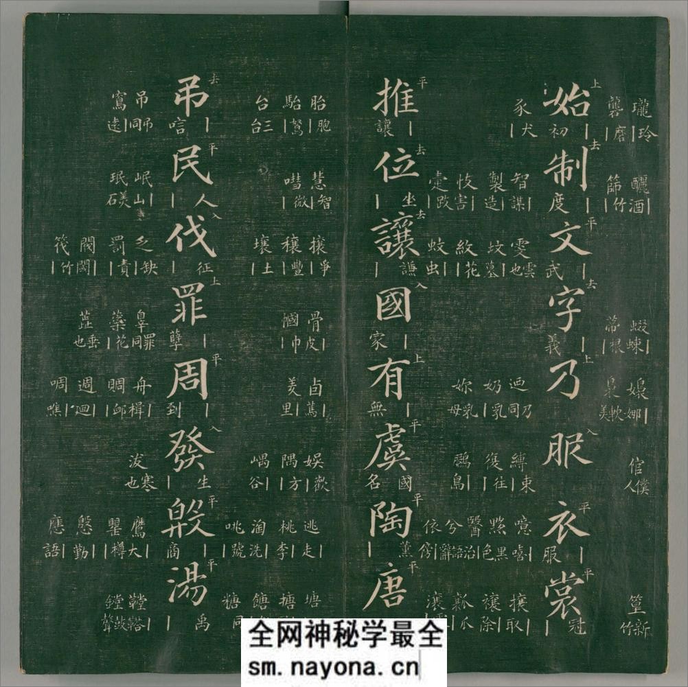 千字文同音释义.1卷.清光绪13年拓本 - 第6页预览图