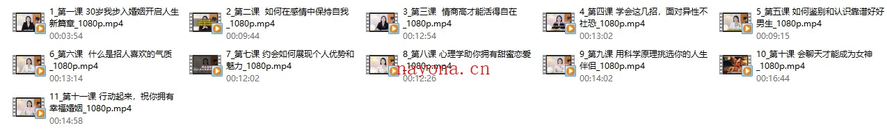 Mu姐《普通女孩的情感逆袭之路》11节