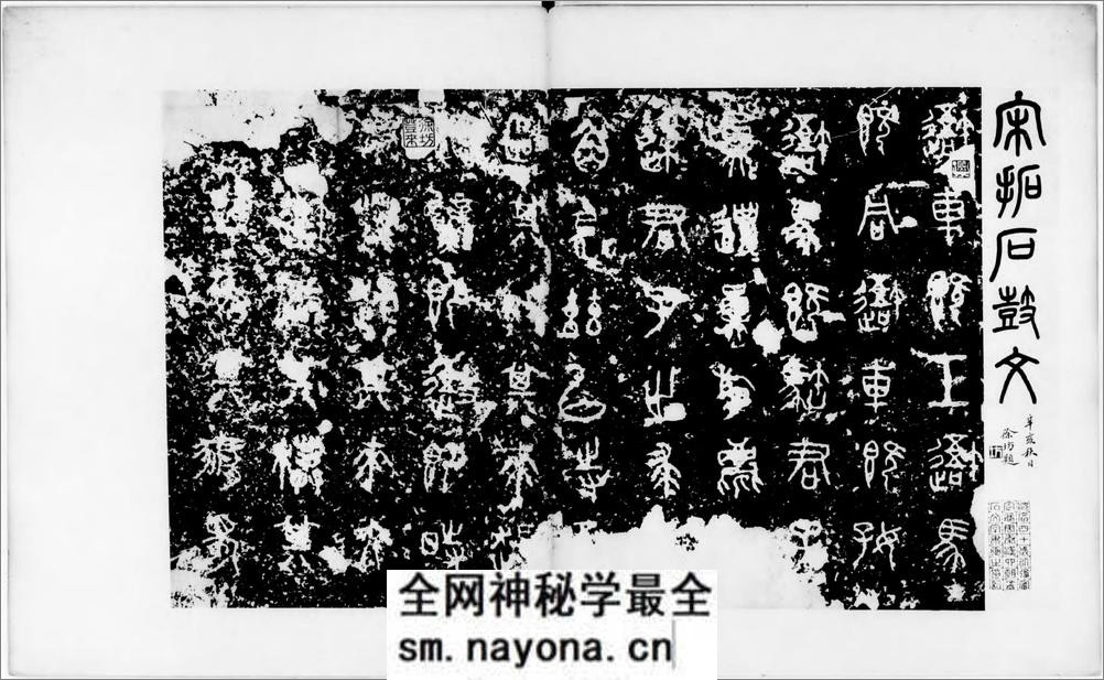 宋拓石鼓文.罗振玉题签.1913年油谷博文堂刊本 - 第2页预览图