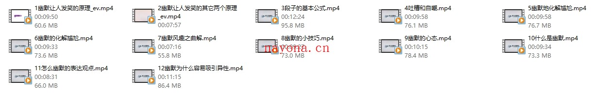 雅痞情感系列《幽默风趣课》