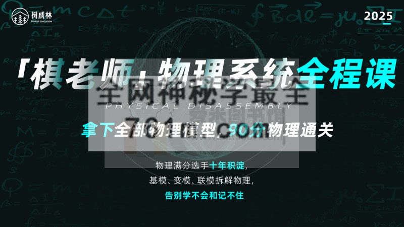 树成林教育-2025「 棋老师」物理系统全程课