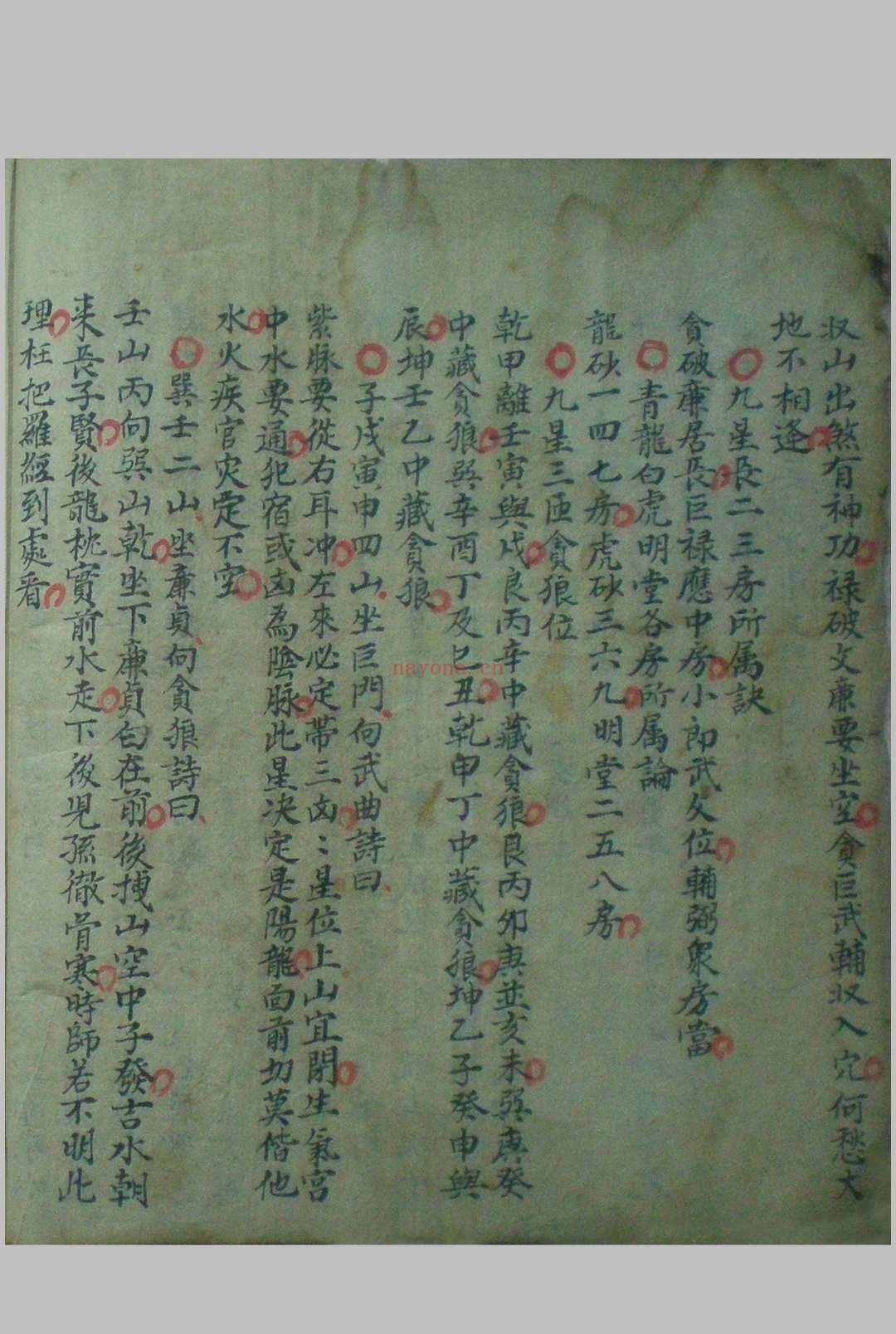 家传天星真金水法