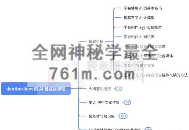 dontbesilent 的 AI 自媒体 线上视频课-13节(联系客服更新)