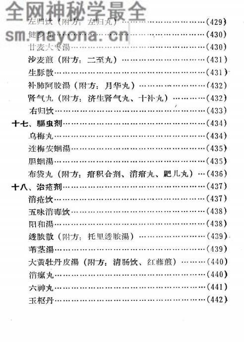 中医临床药方手册