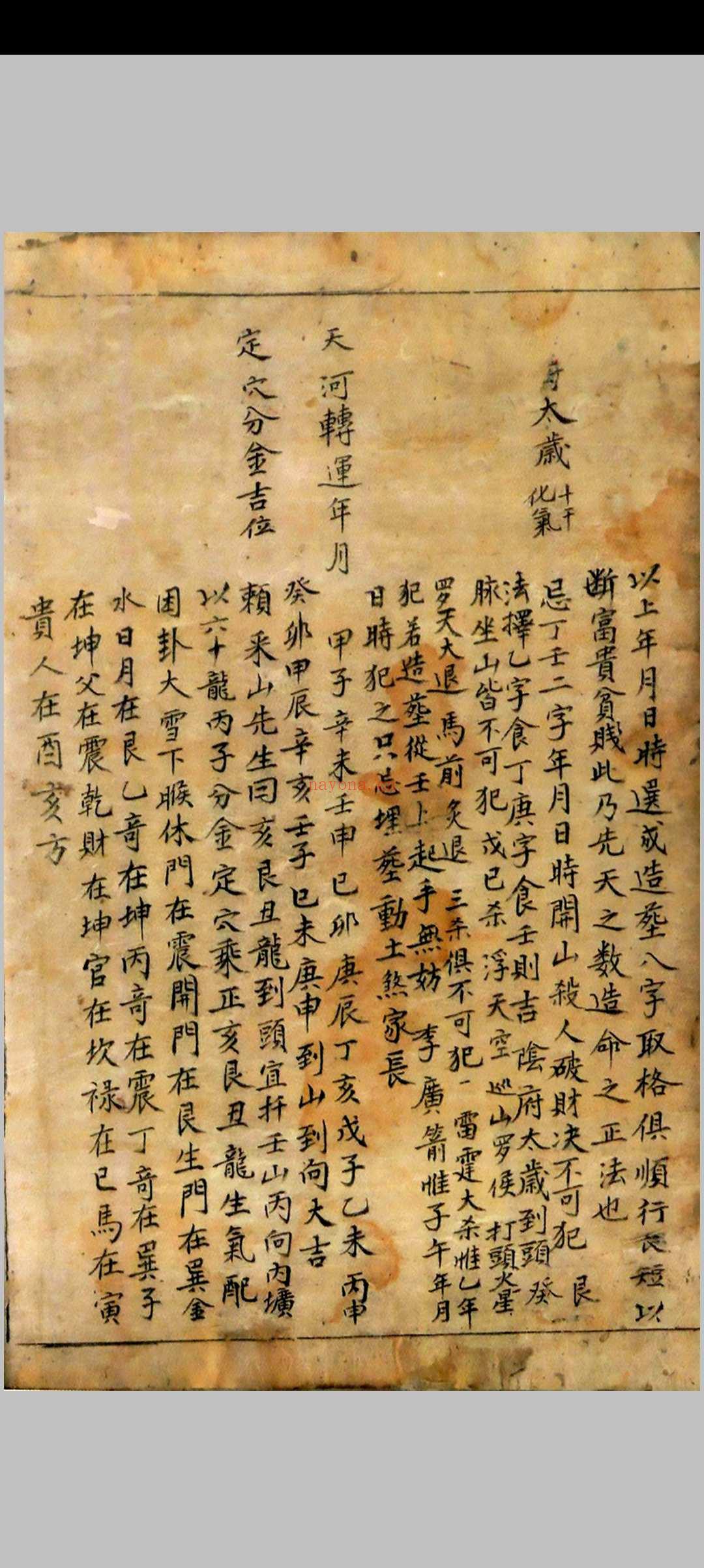 地理分金开门放水图式秘传