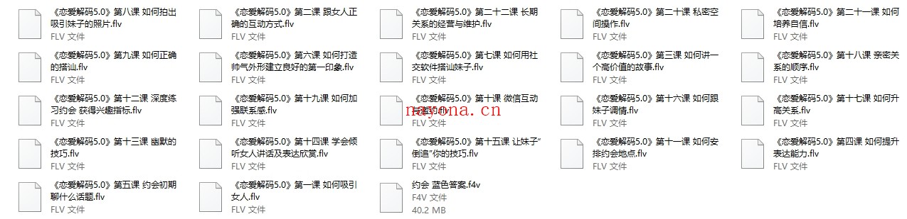 蓝色答案《恋爱解码5.0》