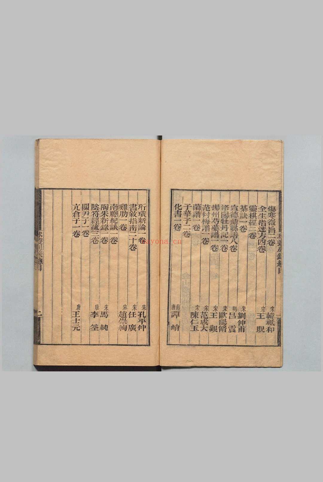 珠丛别录  钱熙祚 清刊本