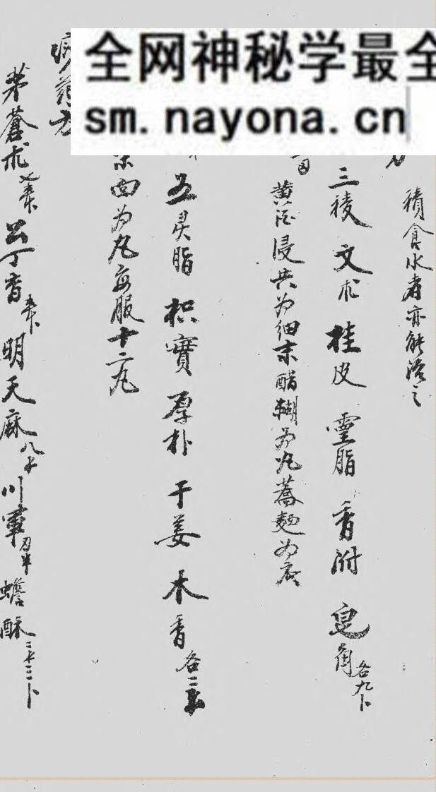 《家抄药方》