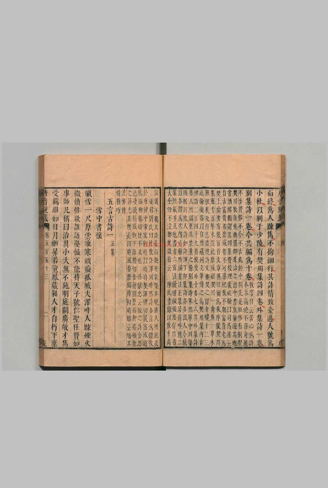 唐音戊籖 201卷 胡震亨 ,清康熙间