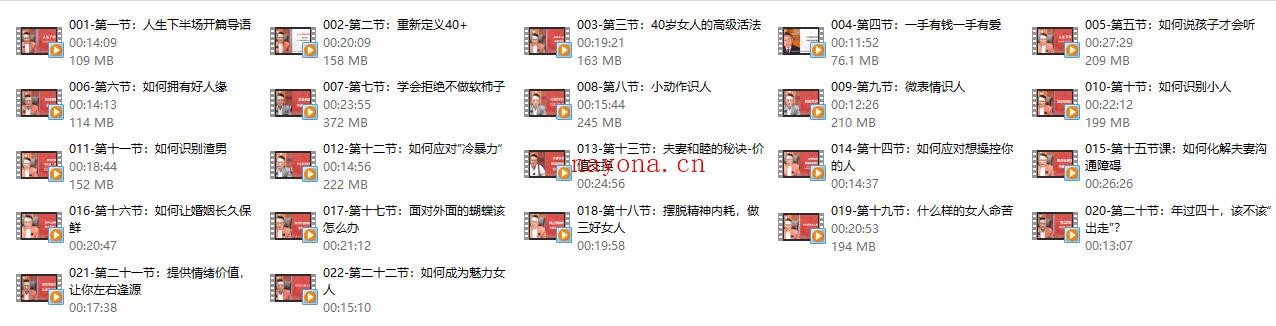 尚老师《人生下半场女性智慧经营的21个锦囊在线视频课》