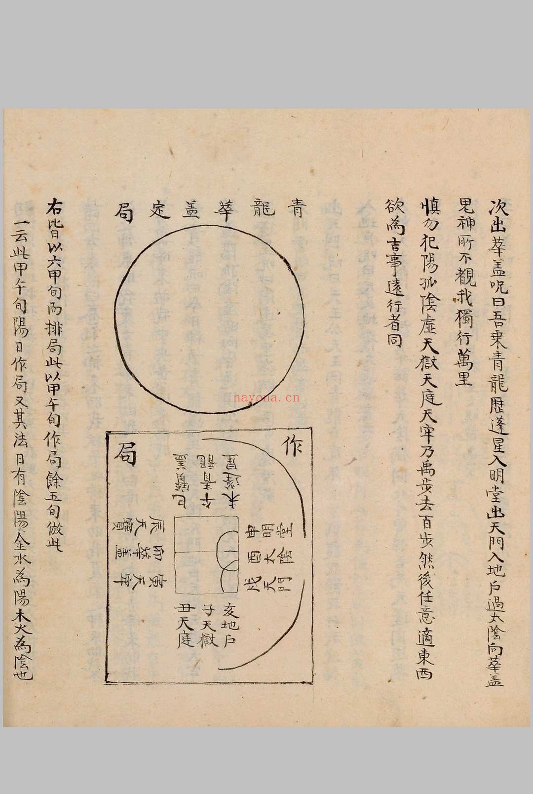 奇门节要.笔写本