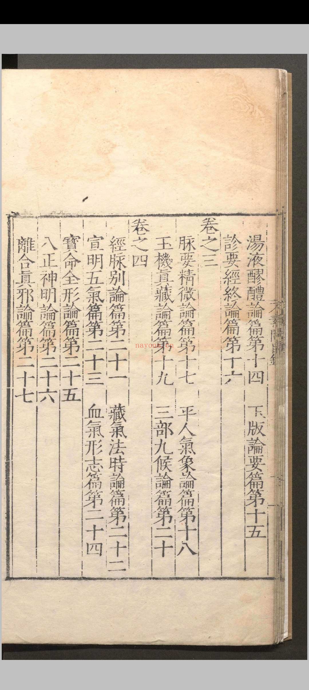 黄帝内经素问.十二卷.素问灵柩经.十二卷.明嘉靖