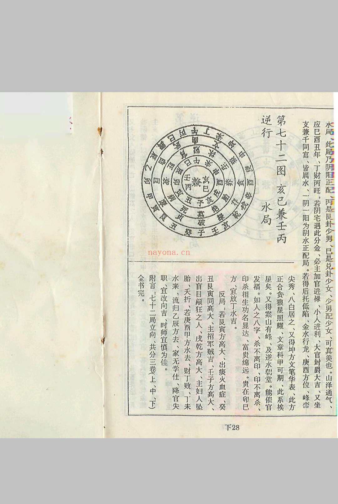 杨救贫 七十二局批注