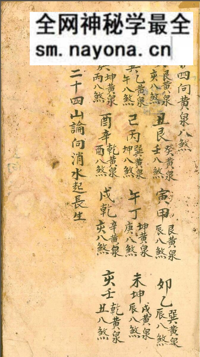 《四墓九星》