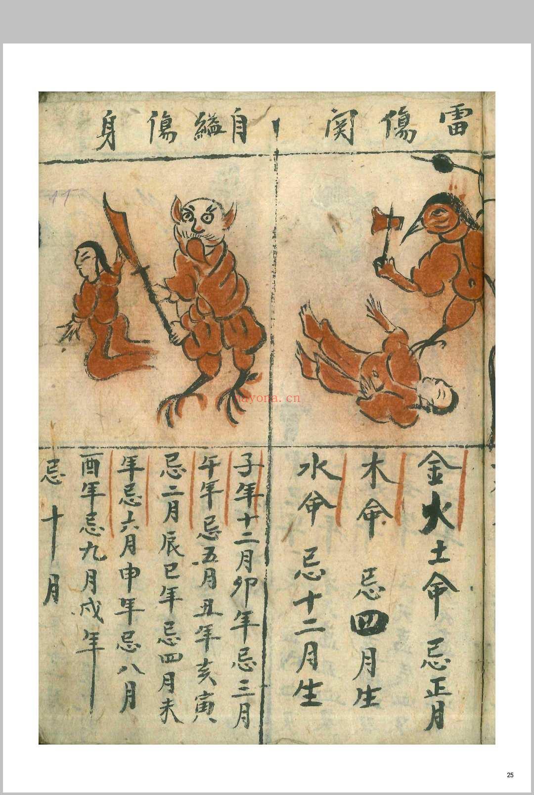 正一值本命解关男女吉凶科用
