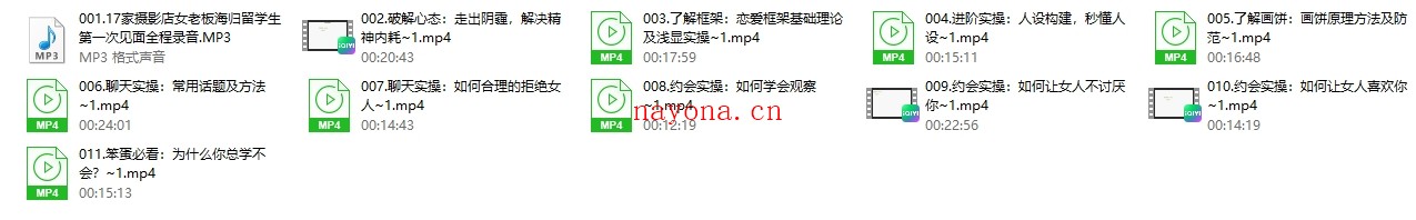 绅士派《进阶实操：吸引力底层逻辑》11集高阶会员课