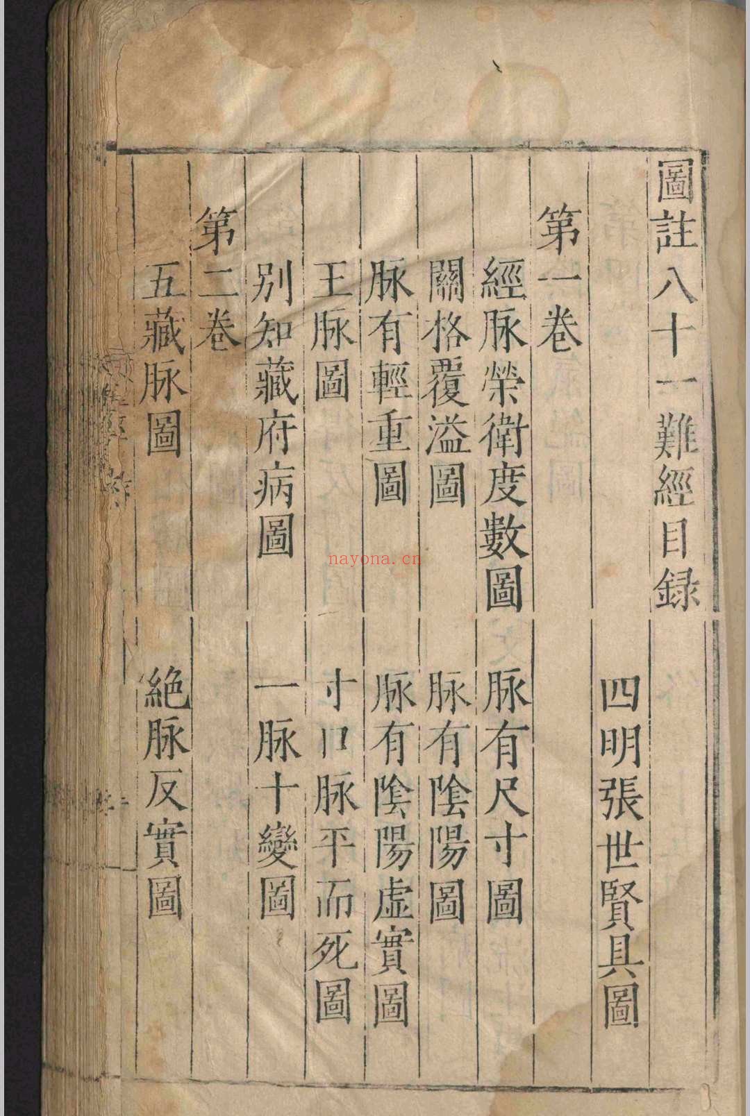 图注八十一难经.八卷.明嘉靖