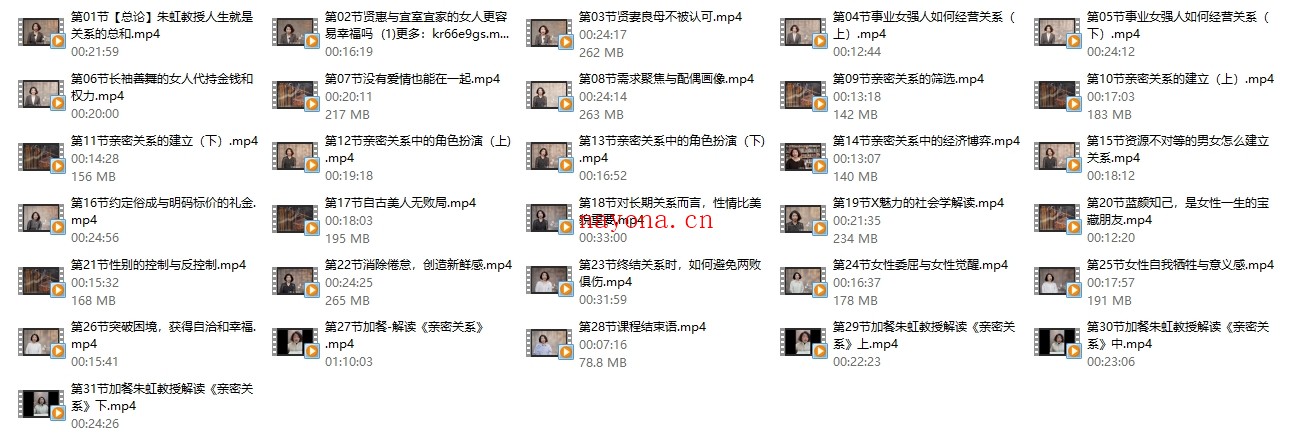 【完结】朱虹教授「虹书房」之亲密关系课
